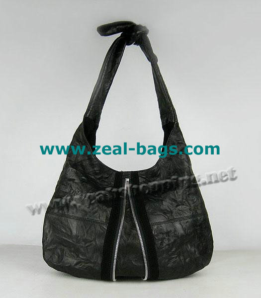 AAA Replica Alexander Wang Donna Hobo Should Bag Black Lambskin - Click Image to Close